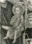 Anonimo , Maestro di San Martino - sec. XIV - Madonna con Bambino in trono tra san Domenico e san Francesco d'Assisi