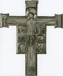 Anonimo , Maestro della Croce dell'Accademia - sec. XII - Cristo crocifisso; Storie della Passione di Cristo