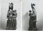 Anonimo francese sec. XIV , Madonna con Bambino in trono benedicente