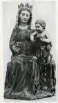 Anonimo , Madonna con bambino: scultura francese del XIV&deg; seco[lo]