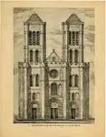Anonimo , Reconstruction of the fa&ccedil;ade of Saint-Denis