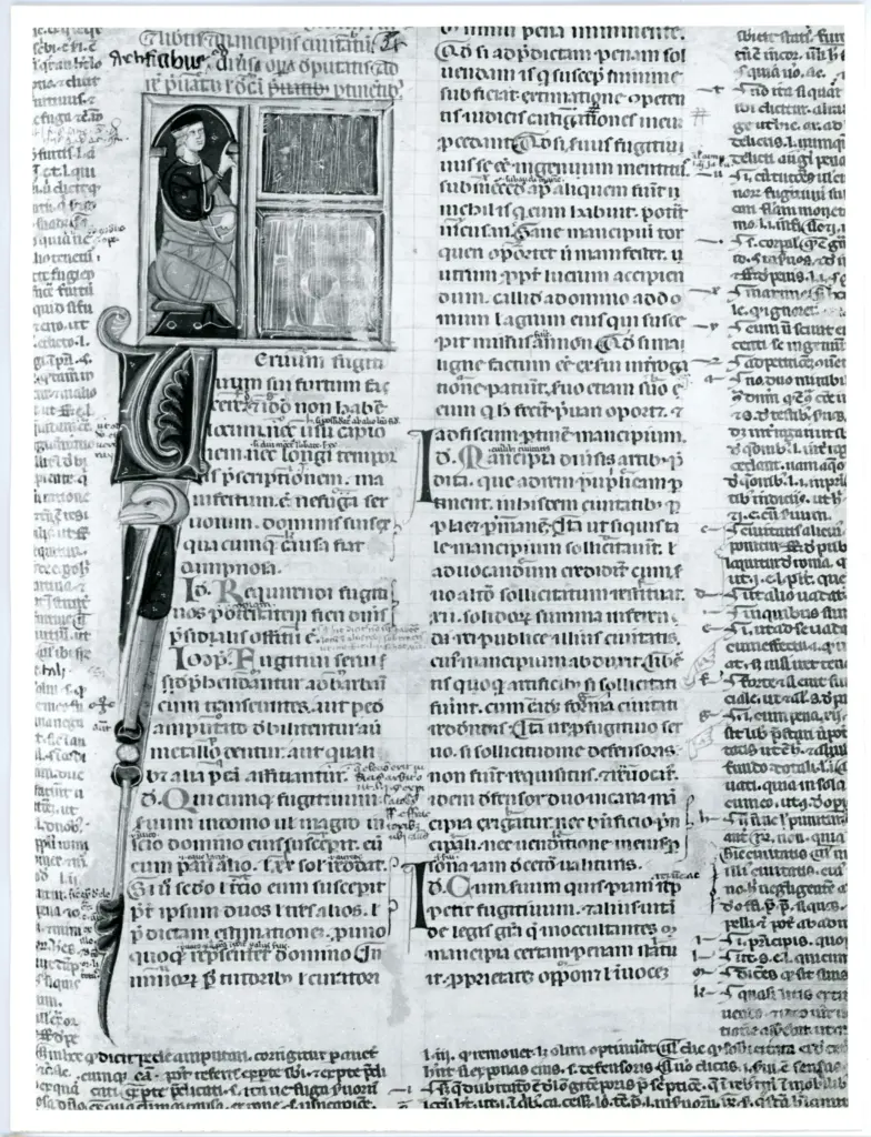 Universit&agrave; di Pisa. Dipartimento di Storia delle Arti , Anonimo italiano - sec. XIV - Lucca, Biblioteca Capitolare Feliniana, Ms. 322, f. 155r , fronte