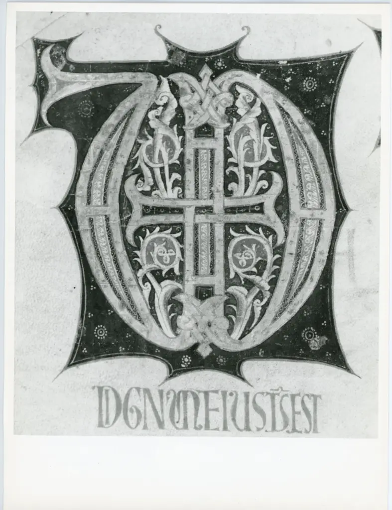 Universit&agrave; di Pisa. Dipartimento di Storia delle Arti , Anonimo italiano - sec. XII - Lucca, Biblioteca Capitolare Feliniana, Ms. 595, f. 91r, particolare , fronte