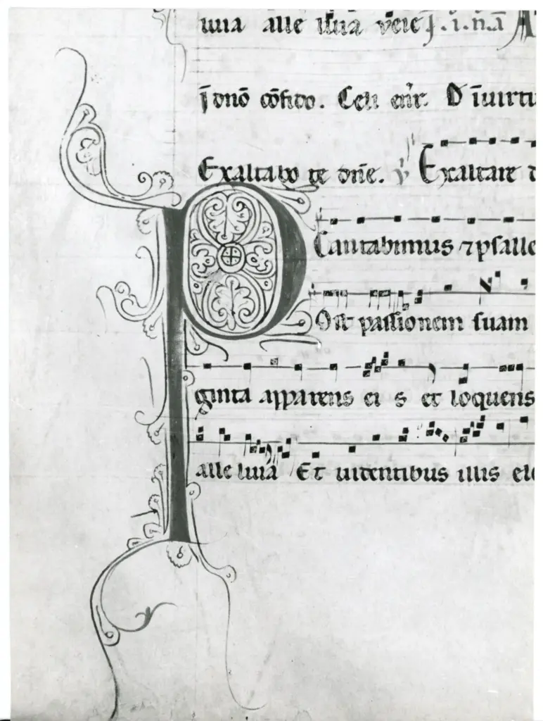 Universit&agrave; di Pisa. Dipartimento di Storia delle Arti , Anonimo italiano - sec. XIII, primo quarto - Lucca, Biblioteca Capitolare Feliniana, Ms. 600, f. 120v, particolare , fronte