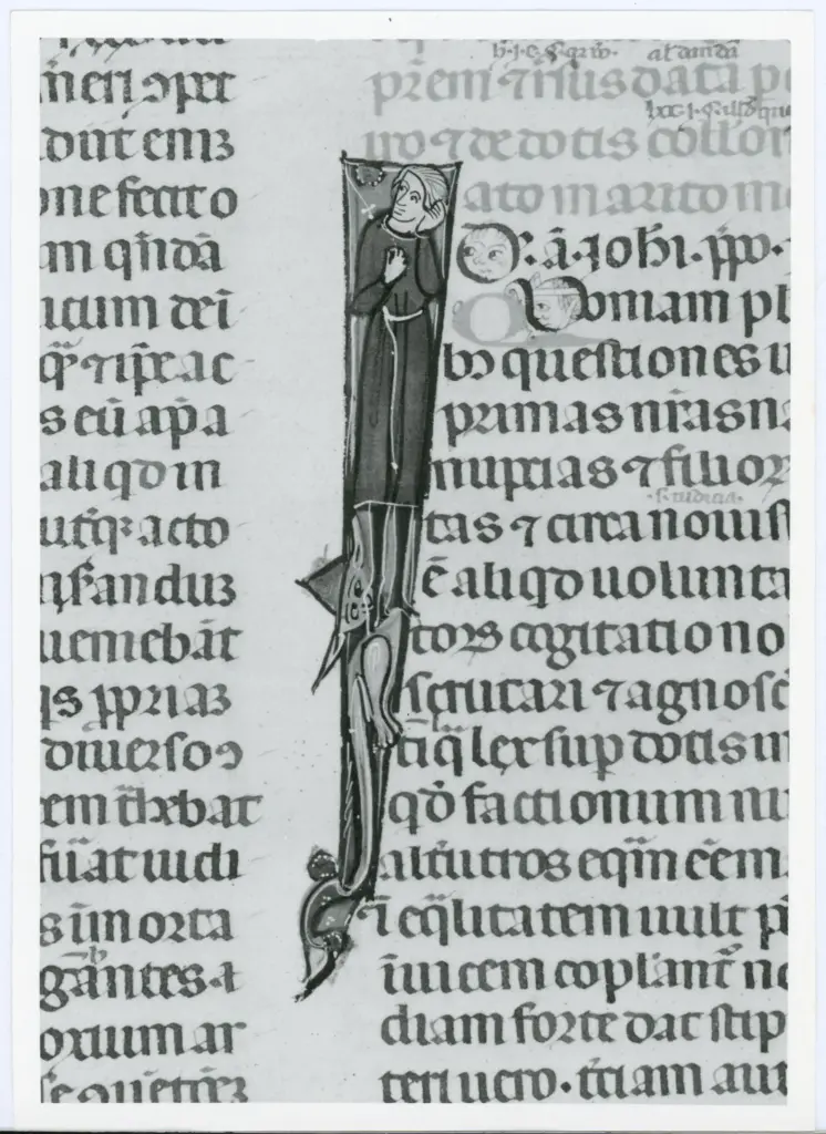 Università di Pisa. Dipartimento di Storia delle Arti , Anonimo italiano - sec. XIV, primo quarto - Lucca, Biblioteca Capitolare Feliniana, Ms. 325, f. 133r, particolare , fronte