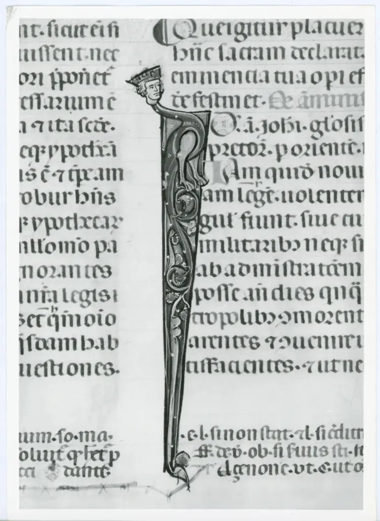 Universit&agrave; di Pisa. Dipartimento di Storia delle Arti , Anonimo italiano - sec. XIV, primo quarto - Lucca, Biblioteca Capitolare Feliniana, Ms. 325, f. 132r, particolare , fronte