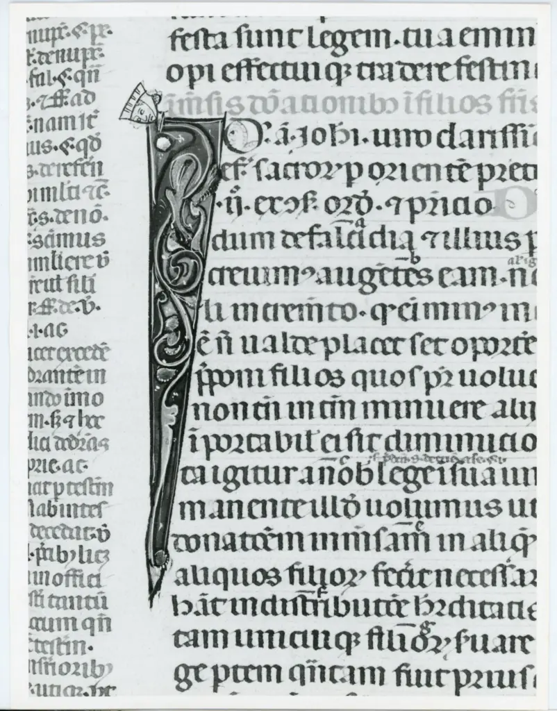 Università di Pisa. Dipartimento di Storia delle Arti , Anonimo italiano - sec. XIV, primo quarto - Lucca, Biblioteca Capitolare Feliniana, Ms. 325, f. 131, particolare , fronte