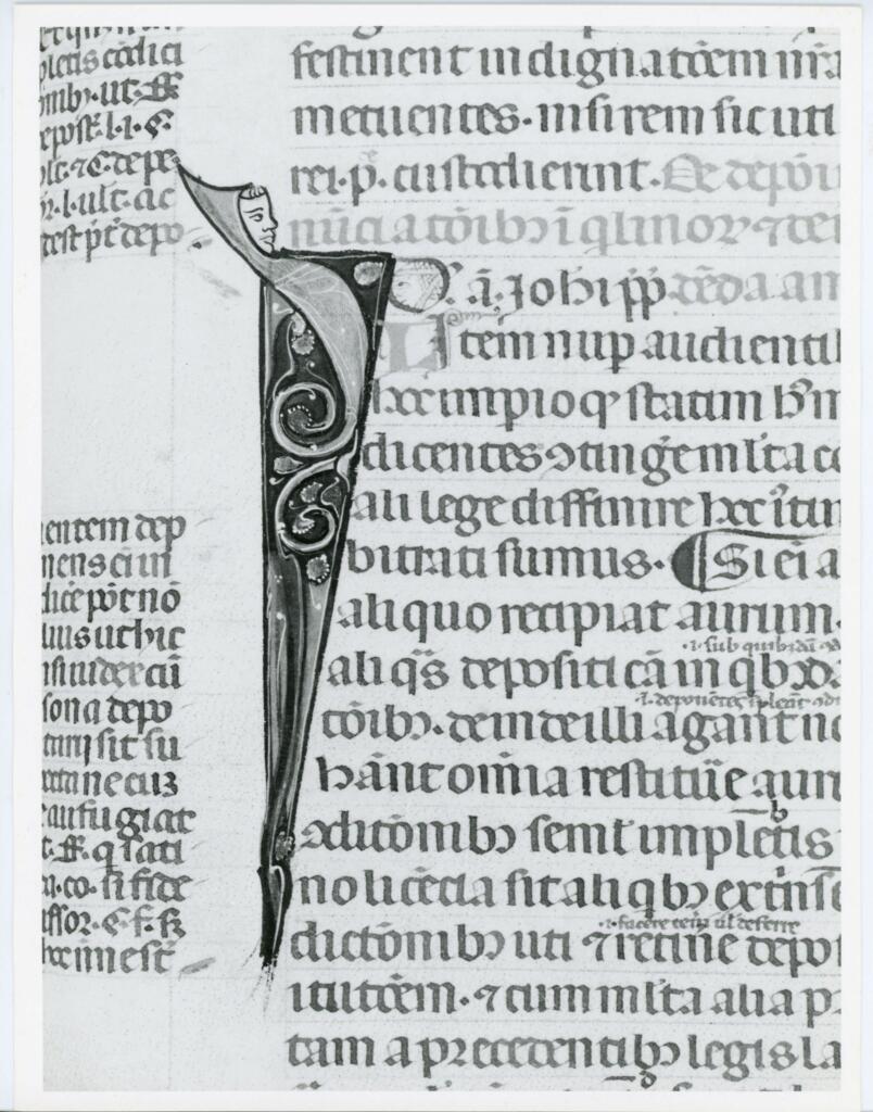 Università di Pisa. Dipartimento di Storia delle Arti , Anonimo italiano - sec. XIV, primo quarto - Lucca, Biblioteca Capitolare Feliniana, Ms. 325, f. 125r, particolare , fronte