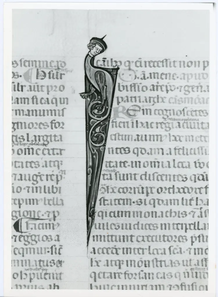 Universit&agrave; di Pisa. Dipartimento di Storia delle Arti , Anonimo italiano - sec. XIV, primo quarto - Lucca, Biblioteca Capitolare Feliniana, Ms. 325, f. 119r, particolare , fronte