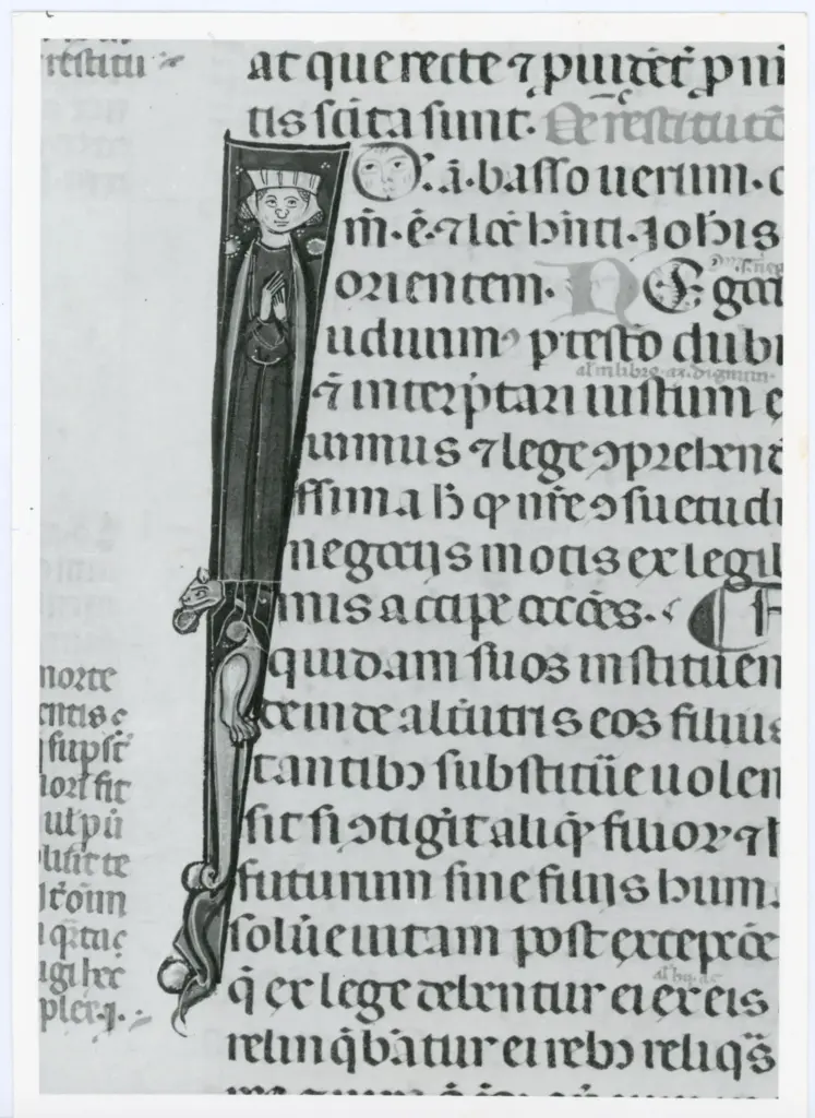 Università di Pisa. Dipartimento di Storia delle Arti , Anonimo italiano - sec. XIV, primo quarto - Lucca, Biblioteca Capitolare Feliniana, Ms. 325, f. 138r, particolare , fronte