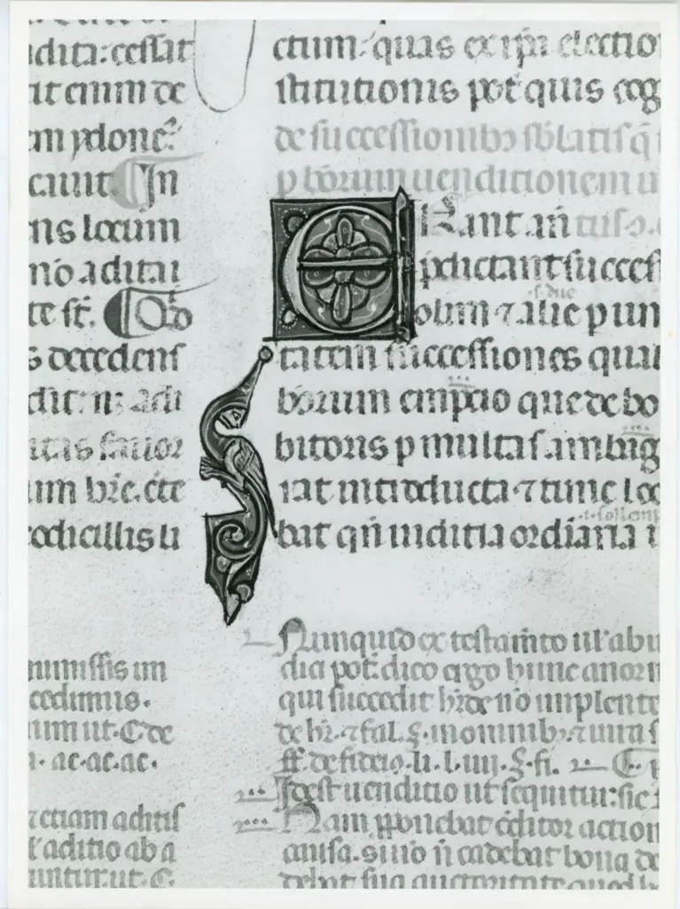 Universit&agrave; di Pisa. Dipartimento di Storia delle Arti , Anonimo italiano - sec. XIV, primo quarto - Lucca, Biblioteca Capitolare Feliniana, Ms. 325, f. 35v, particolare , fronte