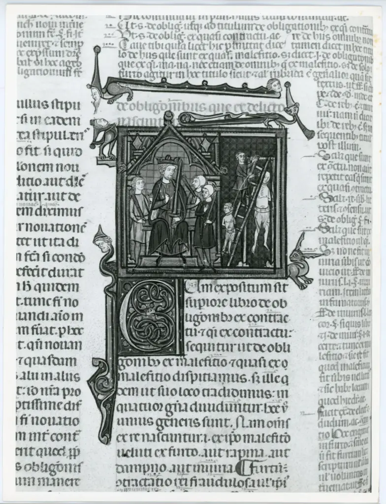 Universit&agrave; di Pisa. Dipartimento di Storia delle Arti , Anonimo italiano - sec. XIV, primo quarto - Lucca, Biblioteca Capitolare Feliniana, Ms. 325, f. 42v, particolare , fronte