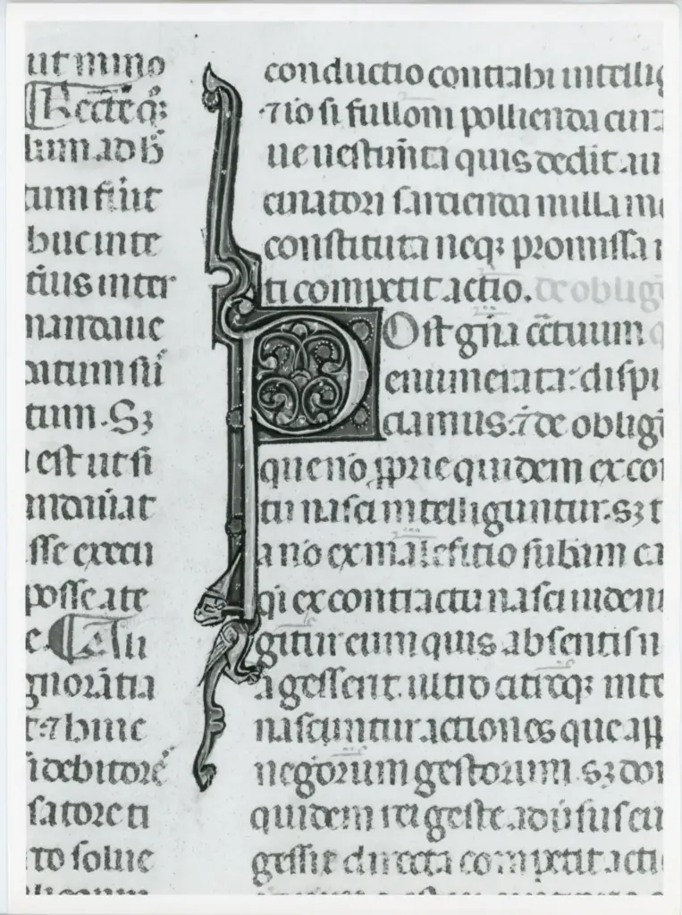 Universit&agrave; di Pisa. Dipartimento di Storia delle Arti , Anonimo italiano - sec. XIV, primo quarto - Lucca, Biblioteca Capitolare Feliniana, Ms. 325, f. 41r, particolare , fronte