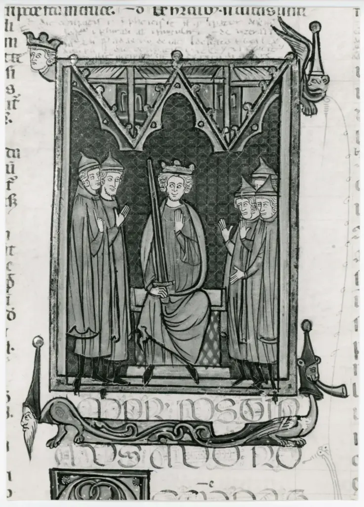 Universit&agrave; di Pisa. Dipartimento di Storia delle Arti , Anonimo italiano - sec. XIV, primo quarto - Lucca, Biblioteca Capitolare Feliniana, Ms. 325, f. 58r, particolare , fronte