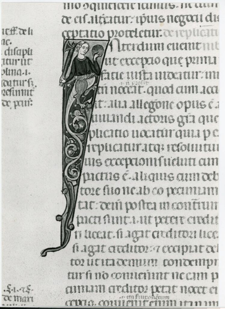 Università di Pisa. Dipartimento di Storia delle Arti , Anonimo italiano - sec. XIV, primo quarto - Lucca, Biblioteca Capitolare Feliniana, Ms. 325, f. 54v, particolare , fronte
