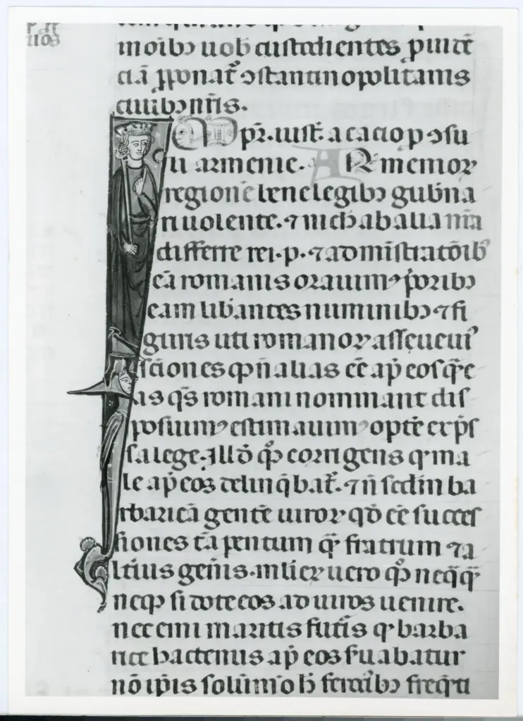 Universit&agrave; di Pisa. Dipartimento di Storia delle Arti , Anonimo italiano - sec. XIV, primo quarto - Lucca, Biblioteca Capitolare Feliniana, Ms. 325, f. 162r, particolare , fronte