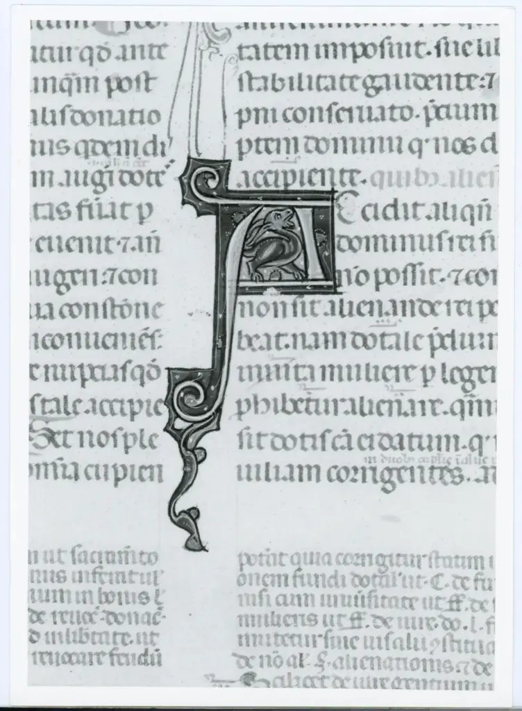 Università di Pisa. Dipartimento di Storia delle Arti , Anonimo italiano - sec. XIV, primo quarto - Lucca, Biblioteca Capitolare Feliniana, Ms. 325, f. 15r, particolare , fronte