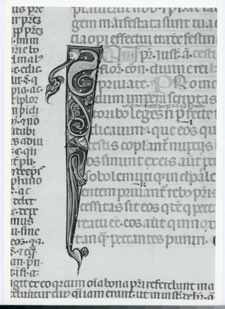 Universit&agrave; di Pisa. Dipartimento di Storia delle Arti , Anonimo italiano - sec. XIV, primo quarto - Lucca, Biblioteca Capitolare Feliniana, Ms. 325, f. 79r, particolare , fronte