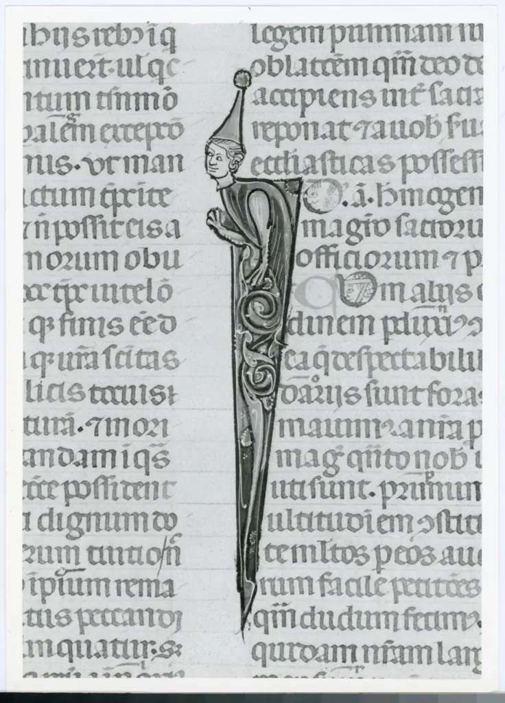 Universit&agrave; di Pisa. Dipartimento di Storia delle Arti , Anonimo italiano - sec. XIV, primo quarto - Lucca, Biblioteca Capitolare Feliniana, Ms. 325, f. 78v, particolare , fronte