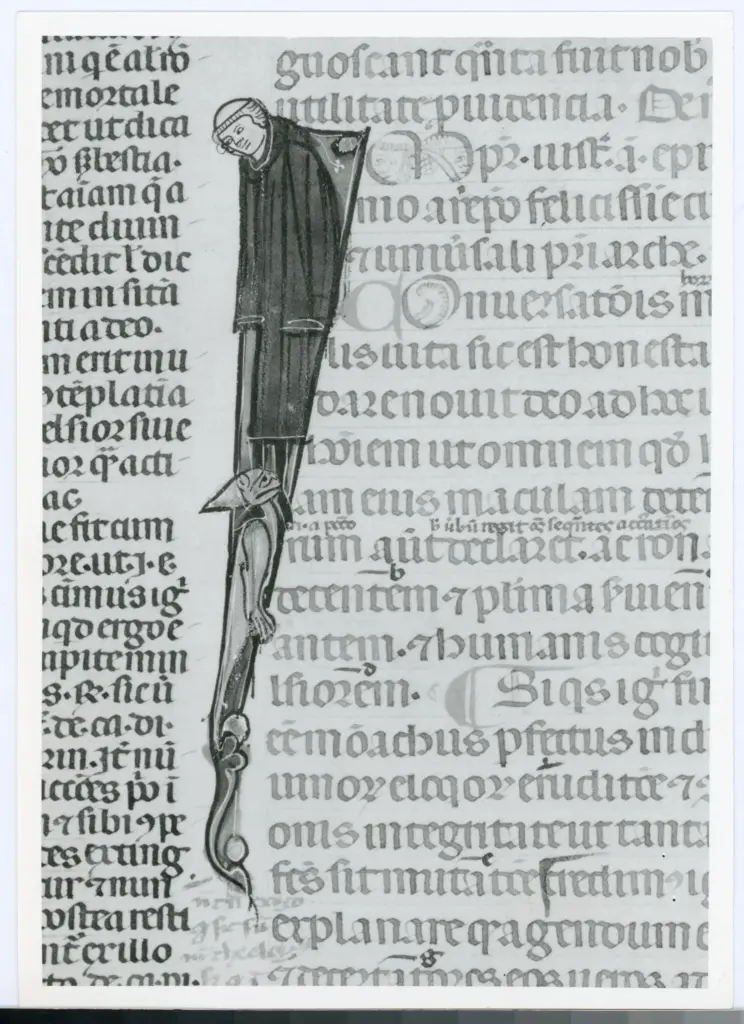 Università di Pisa. Dipartimento di Storia delle Arti , Anonimo italiano - sec. XIV, primo quarto - Lucca, Biblioteca Capitolare Feliniana, Ms. 325, f. 65r, particolare , fronte