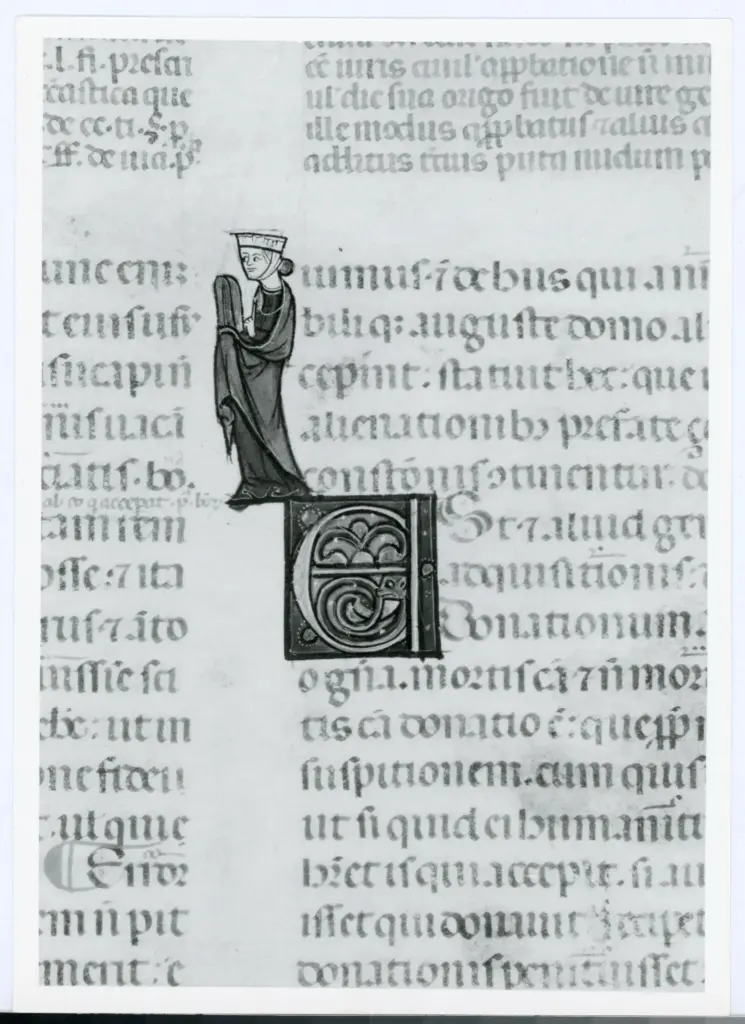 Universit&agrave; di Pisa. Dipartimento di Storia delle Arti , Anonimo italiano - sec. XIV, primo quarto - Lucca, Biblioteca Capitolare Feliniana, Ms. 325, f. 15r, particolare , fronte