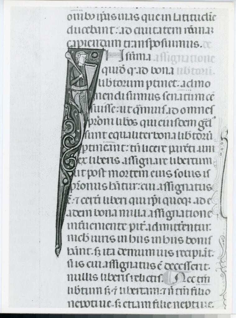 Università di Pisa. Dipartimento di Storia delle Arti , Anonimo italiano - sec. XIV, primo quarto - Lucca, Biblioteca Capitolare Feliniana, Ms. 325, f. 33v, particolare , fronte