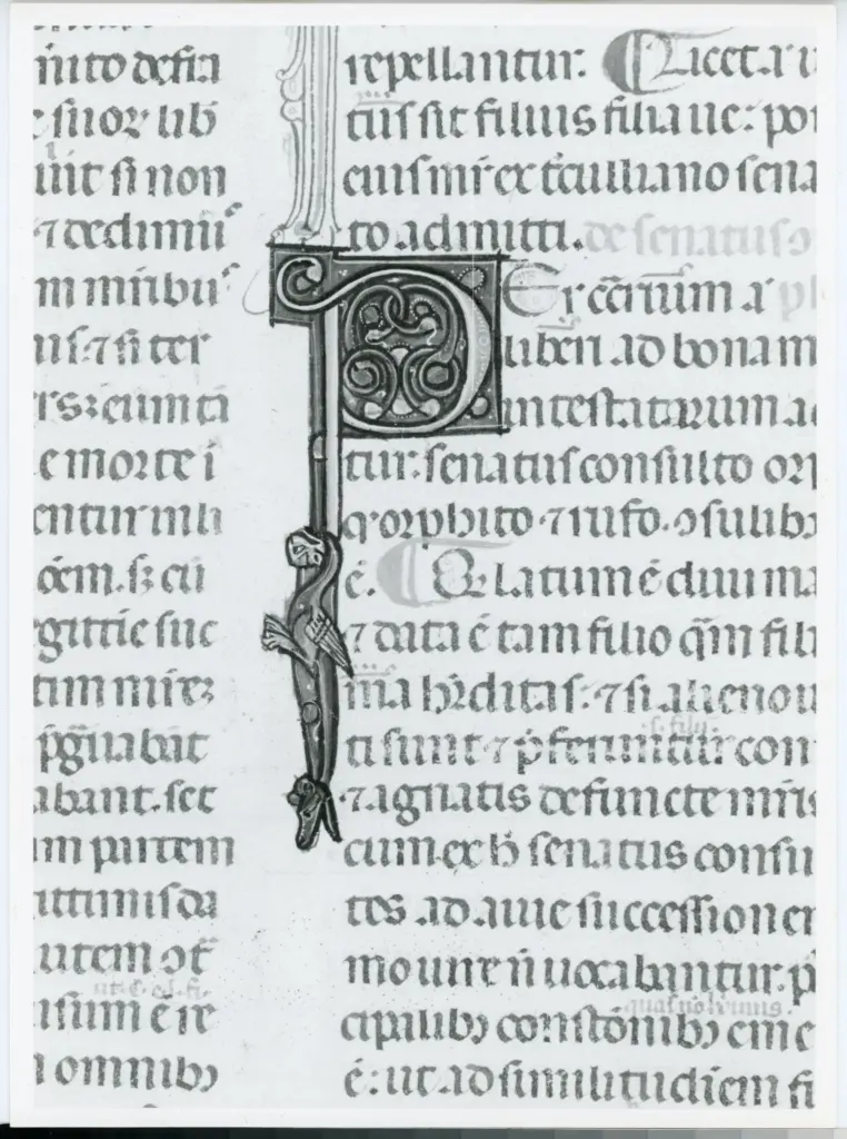 Universit&agrave; di Pisa. Dipartimento di Storia delle Arti , Anonimo italiano - sec. XIV, primo quarto - Lucca, Biblioteca Capitolare Feliniana, Ms. 325, f. 32v, particolare , fronte