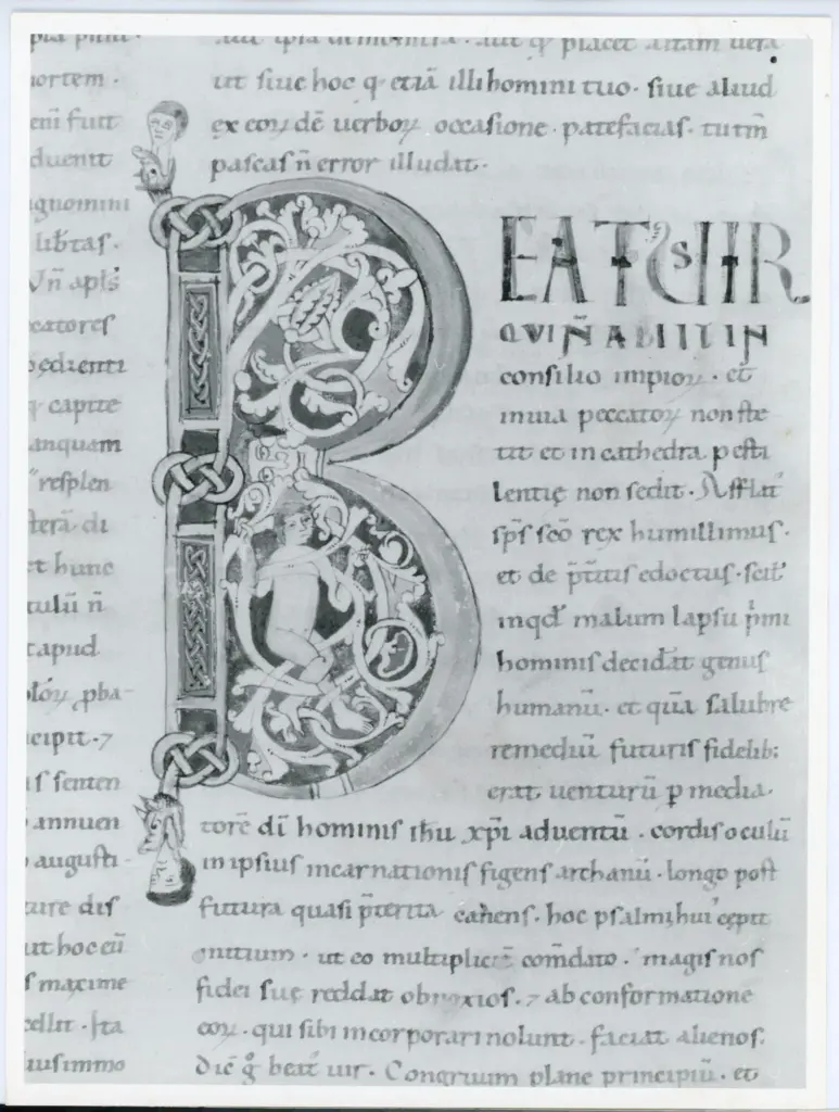 Universit&agrave; di Pisa. Dipartimento di Storia delle Arti , Anonimo italiano - sec. XII, primo quarto - Lucca, Biblioteca Capitolare Feliniana, Ms. 37, f. 3v, particolare , fronte