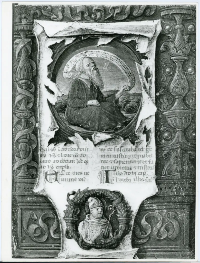 Anonimo , Miniatore toscano, fine sec. XV, Isaia , fronte