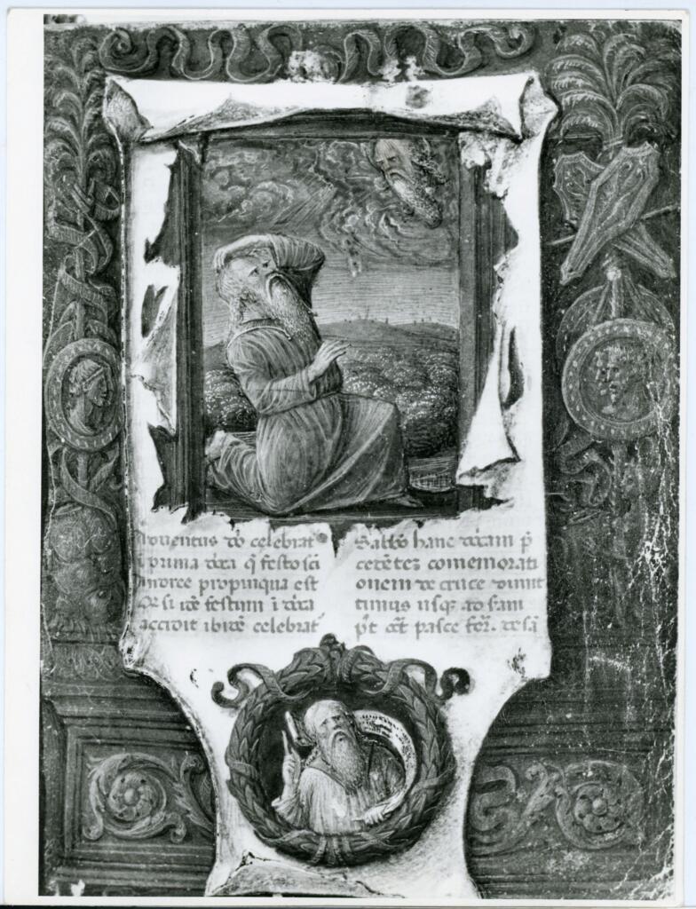 Anonimo , Miniatore toscano, fine sec. XV, Davide , fronte