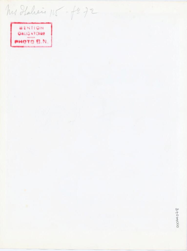 Bibliothèque nationale de France , Ms Italien 115 f° 72 , retro