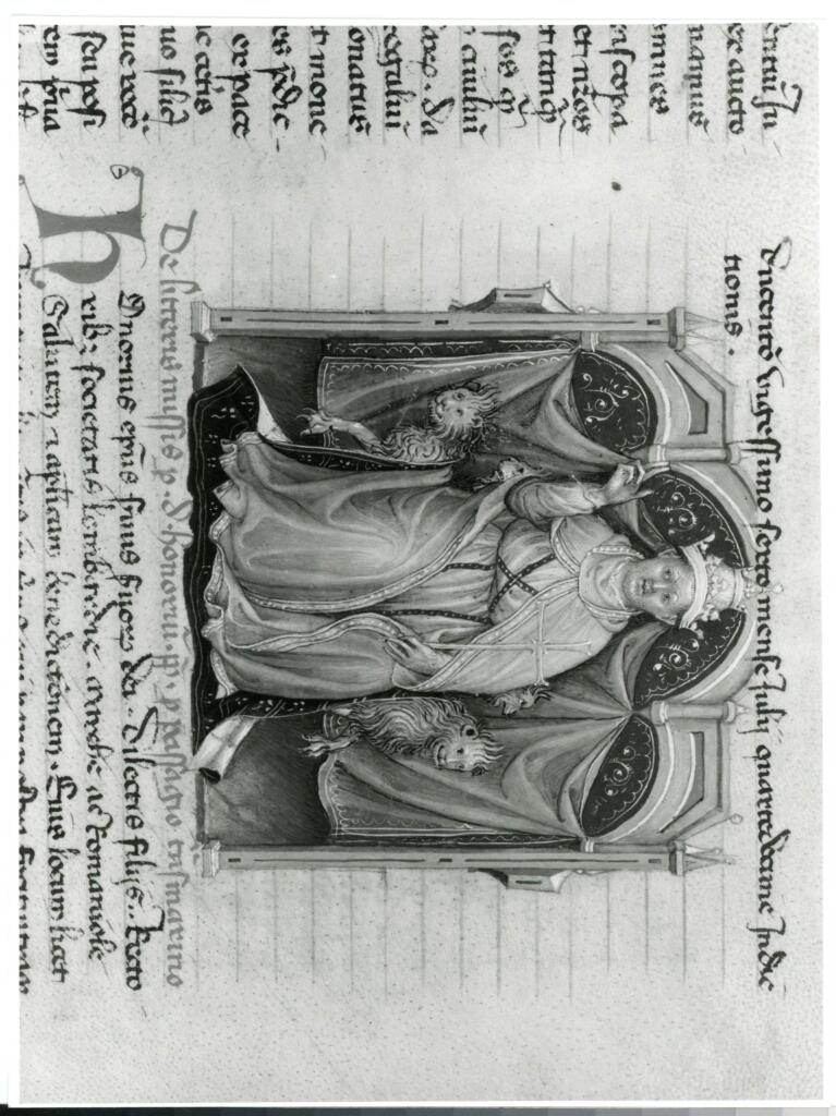 Rampazzi, Giustino , Grassi Giovannino de' - attr. - sec. XIV - Asti, Archivio di Stato, Codex Astensis o Liber Malabayla , fronte