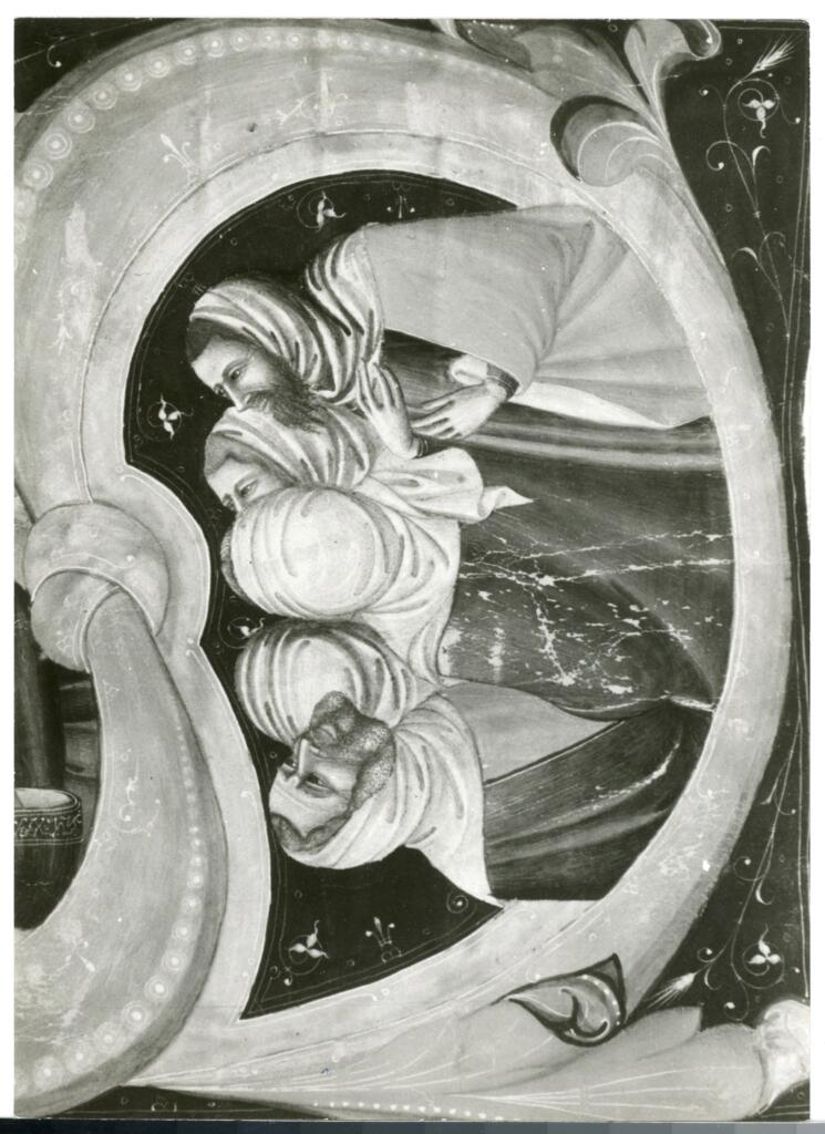 Anonimo , Ambito di F. Traini, Corale A, Museo Naz. S. Matteo, Pisa (part.) , fronte