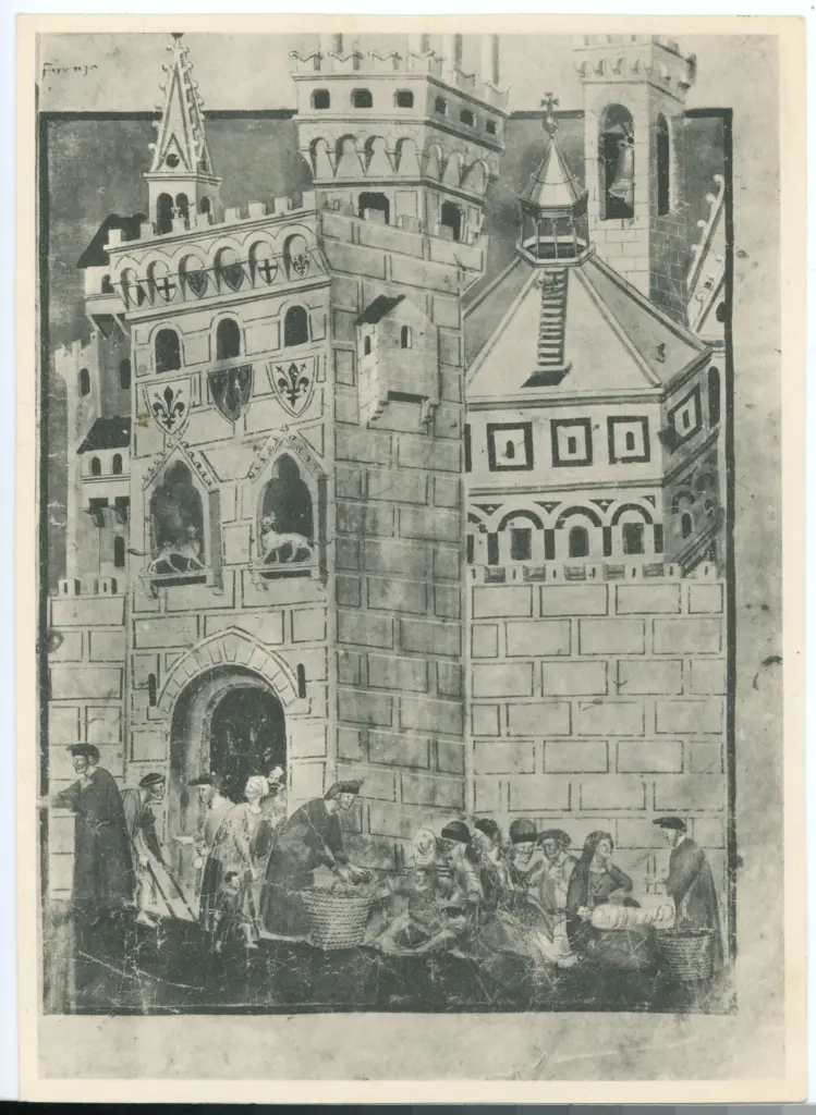 Maestro delle Effigi Domenicane , Veduta di Firenze