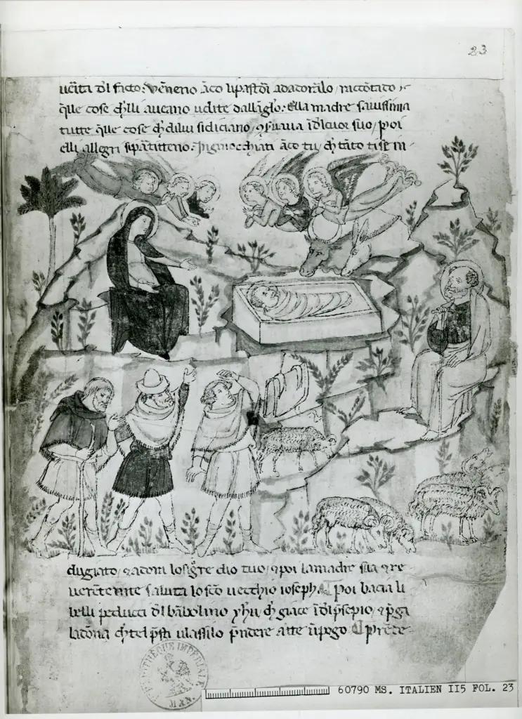 Biblioth&egrave;que nationale de France , Ms Italien 115 f&deg; 72 , fronte