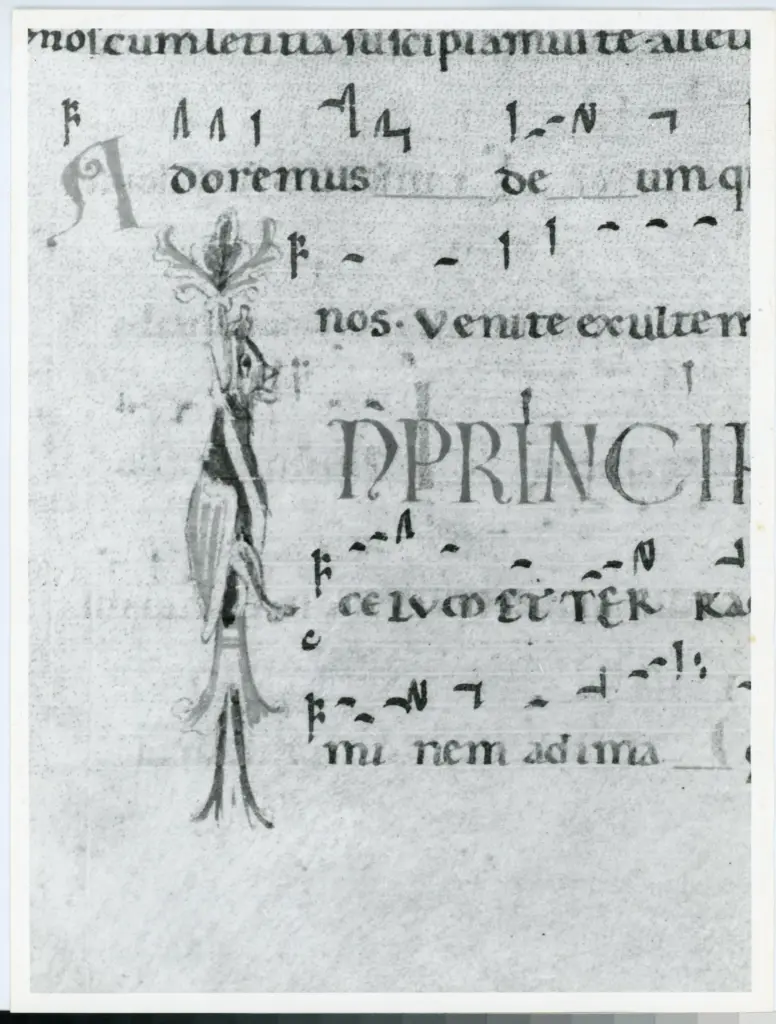 Università di Pisa. Dipartimento di Storia delle Arti , Anonimo italiano - sec. XII, inizio - Lucca, Biblioteca Capitolare Feliniana, Ms. 602, f. 47v, particolare , fronte