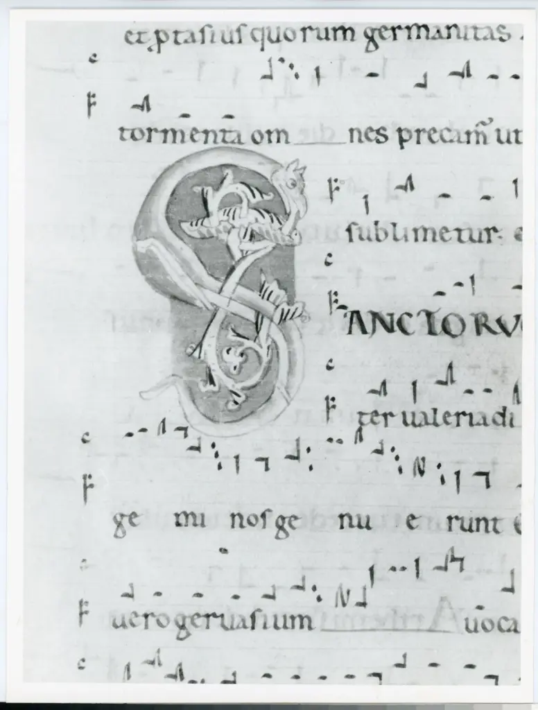 Universit&agrave; di Pisa. Dipartimento di Storia delle Arti , Anonimo italiano - sec. XII, inizio - Lucca, Biblioteca Capitolare Feliniana, Ms. 602, f. 160v, particolare , fronte