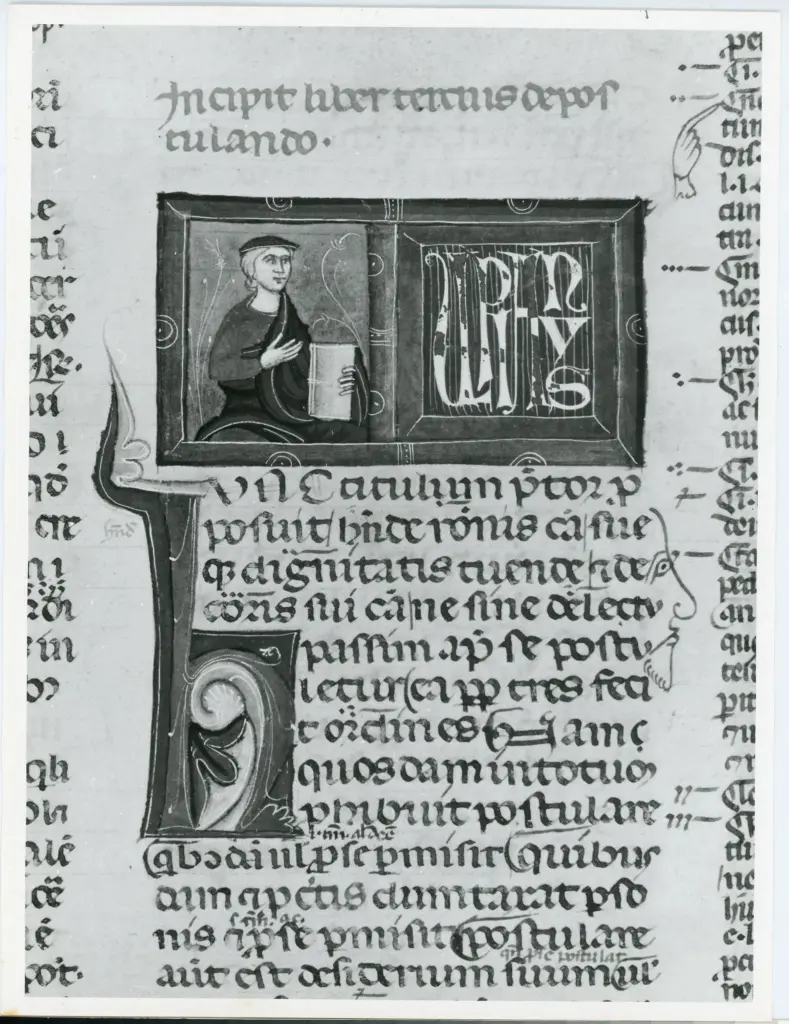 Università di Pisa. Dipartimento di Storia delle Arti , Anonimo italiano - sec. XIV, inizio - Lucca, Biblioteca Capitolare Feliniana, Ms. 313, f. 41r, particolare , fronte