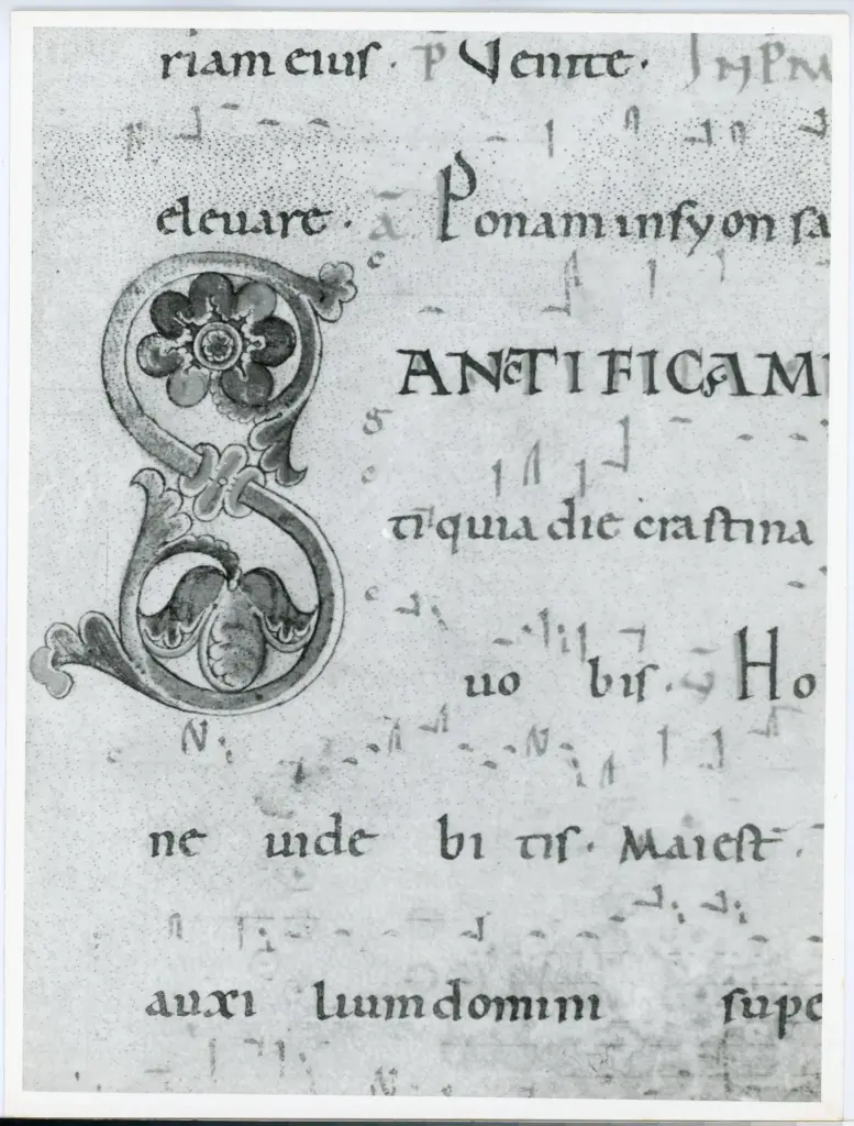 Università di Pisa. Dipartimento di Storia delle Arti , Anonimo italiano - sec. XII, inizio - Lucca, Biblioteca Capitolare Feliniana, Ms. 603, f. 18r, particolare , fronte