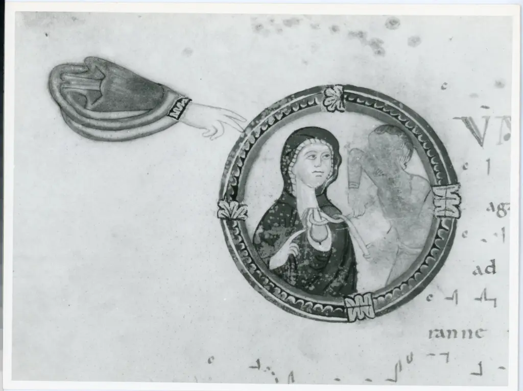 Universit&agrave; di Pisa. Dipartimento di Storia delle Arti , Anonimo italiano - sec. XII, inizio - Lucca, Biblioteca Capitolare Feliniana, Ms. 603, f. 154v, particolare , fronte