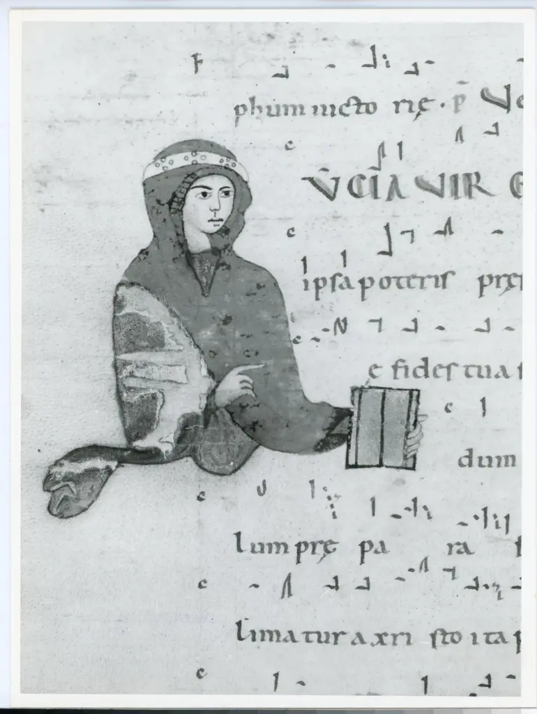 Universit&agrave; di Pisa. Dipartimento di Storia delle Arti , Anonimo italiano - sec. XII, inizio - Lucca, Biblioteca Capitolare Feliniana, Ms. 603, f. 140v, particolare , fronte