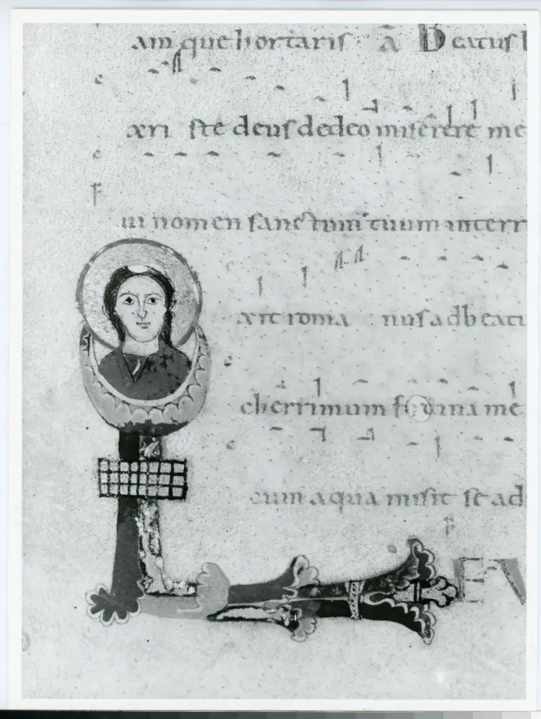 Università di Pisa. Dipartimento di Storia delle Arti , Anonimo italiano - sec. XII, inizio - Lucca, Biblioteca Capitolare Feliniana, Ms. 603, f. 189r, particolare , fronte