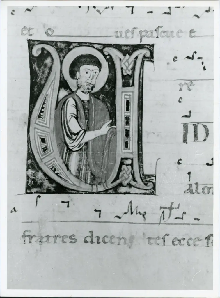 Università di Pisa. Dipartimento di Storia delle Arti , Anonimo italiano - sec. XII, metà - Lucca, Biblioteca Capitolare Feliniana, Ms. 601, f. 73v, particolare , fronte