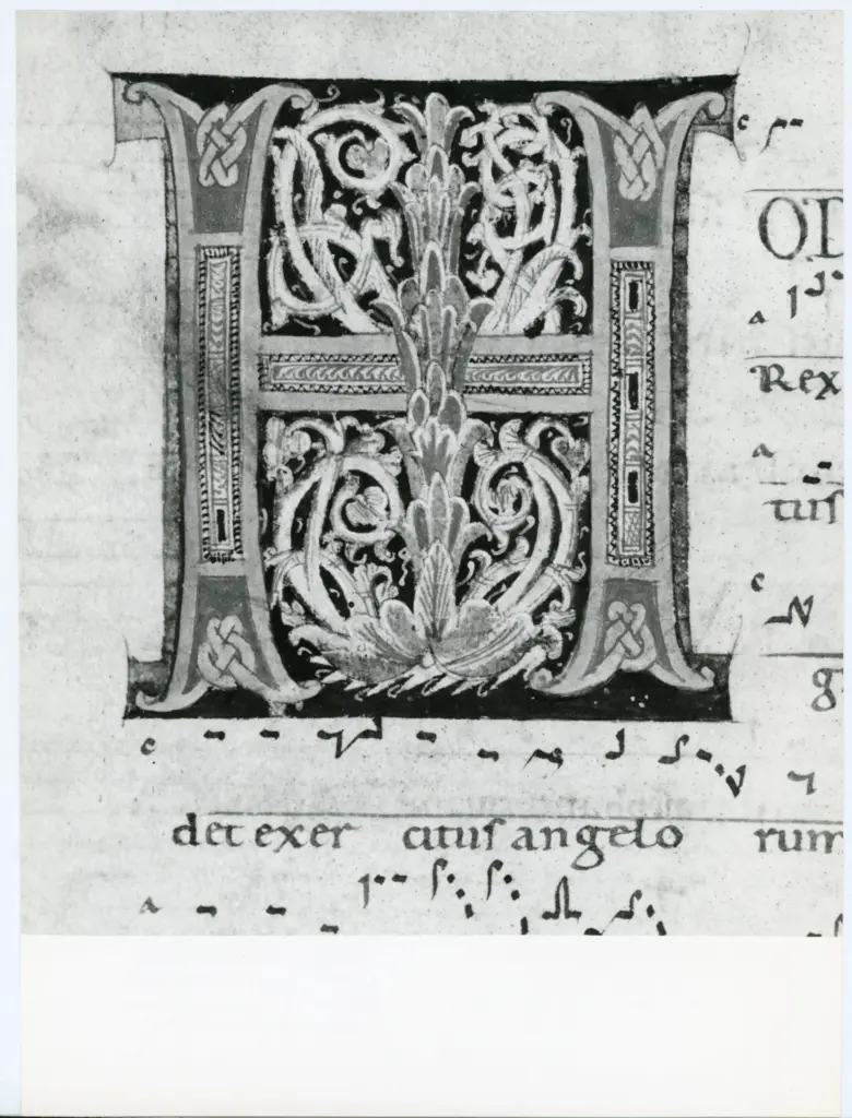 Universit&agrave; di Pisa. Dipartimento di Storia delle Arti , Anonimo italiano - sec. XII, met&agrave; - Lucca, Biblioteca Capitolare Feliniana, Ms. 601, f. 16v, particolare , fronte