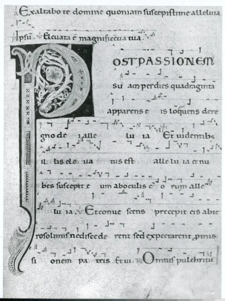 Università di Pisa. Dipartimento di Storia delle Arti , Anonimo italiano - sec. XII, metà - Lucca, Biblioteca Capitolare Feliniana, Ms. 601, f. 123r, particolare , fronte