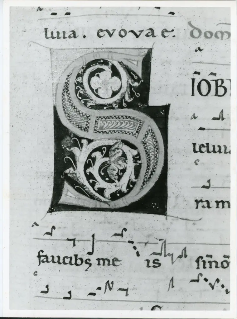 Universit&agrave; di Pisa. Dipartimento di Storia delle Arti , Anonimo italiano - sec. XII, met&agrave; - Lucca, Biblioteca Capitolare Feliniana, Ms. 601, f. 119r, particolare , fronte