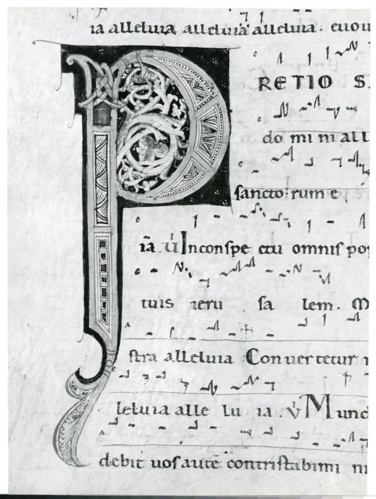 Universit&agrave; di Pisa. Dipartimento di Storia delle Arti , Anonimo italiano - sec. XII, met&agrave; - Lucca, Biblioteca Capitolare Feliniana, Ms. 601, f. 193v, particolare , fronte