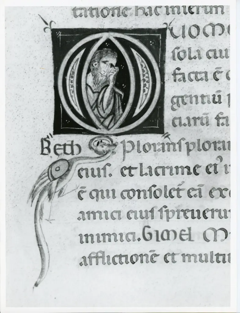 Universit&agrave; di Pisa. Dipartimento di Storia delle Arti , Marco di Berlinghiero - sec. XIII, met&agrave; - Lucca, Biblioteca Capitolare Feliniana, Ms. 1, f. 108r, particolare , fronte