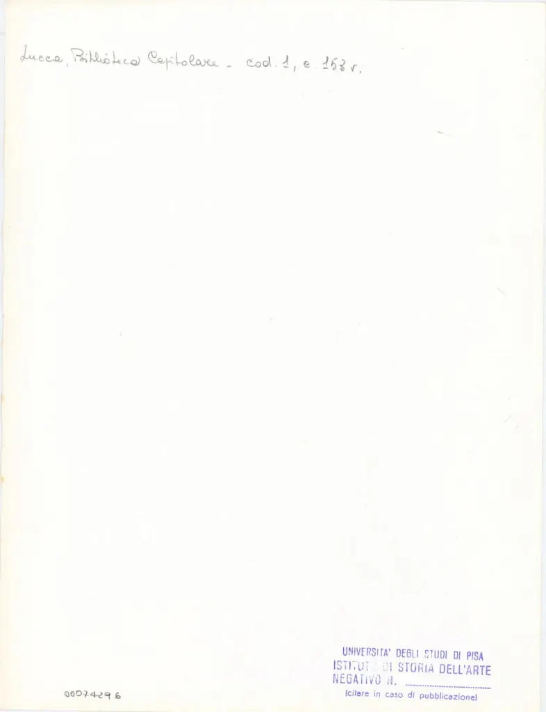 Universit&agrave; di Pisa. Dipartimento di Storia delle Arti , Marco di Berlinghiero - sec. XIII - Iniziale I; Iniziale figurata; Motivo decorativo zoomorfo , retro