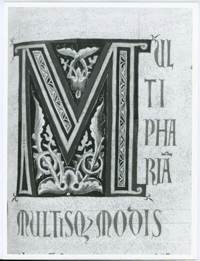 Università di Pisa. Dipartimento di Storia delle Arti , Marco di Berlinghiero - sec. XIII, metà - Lucca, Biblioteca Capitolare Feliniana, Ms. 1, f. 261r, particolare , fronte